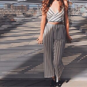 Striped Jumpsuit